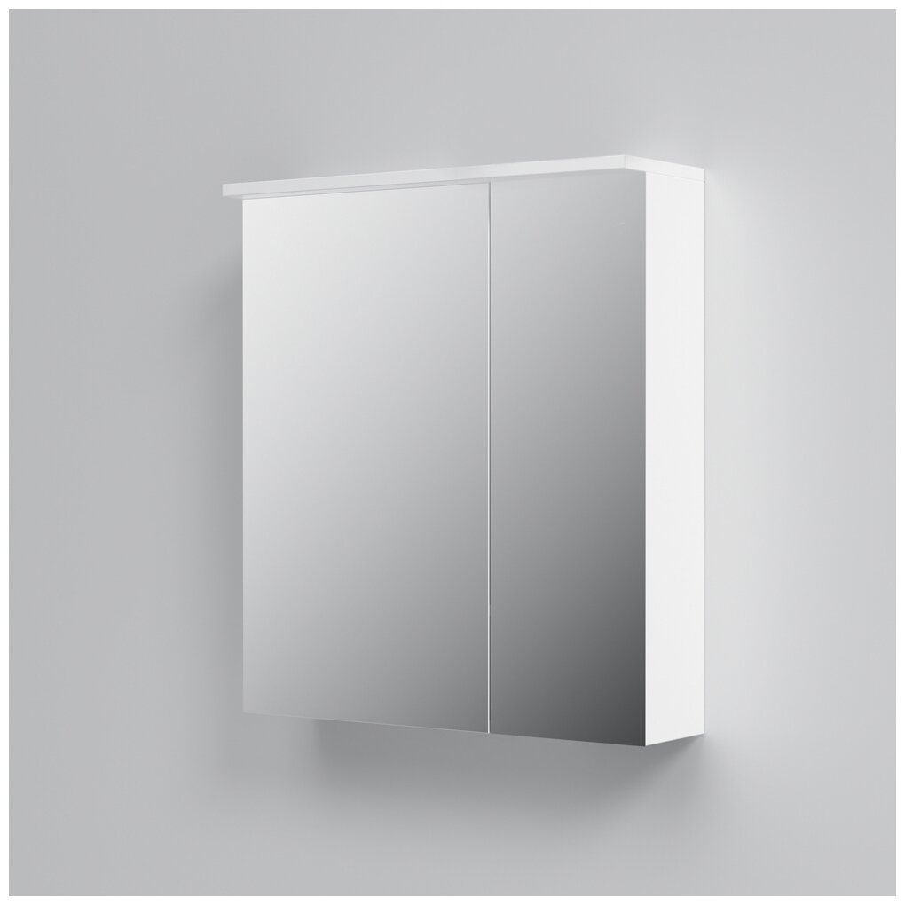 Зеркало-шкаф AM.PM SPIRIT M70MCX0801WG 80 см, с подсветкой, белый глянец - фотография № 4
