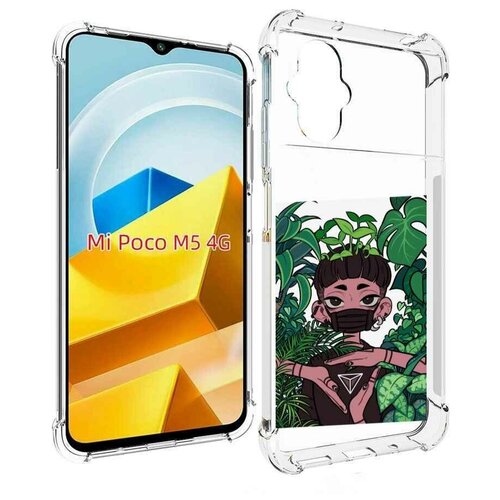 Чехол MyPads девушка в природе женский для Xiaomi Poco M5 задняя-панель-накладка-бампер