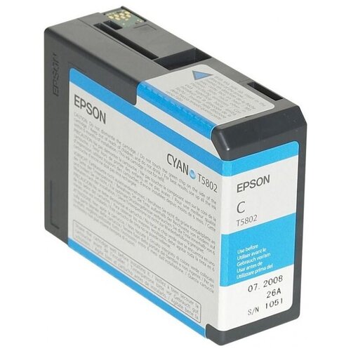 Струйный картридж Epson T5802 Cyan (C13T580200)