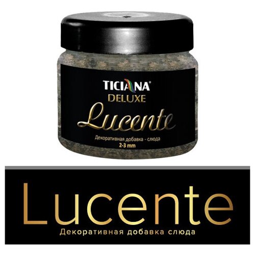 Lucente - добавка слюда декоративная TICIANA DELUXE (Артикул: 4300003691; Цвет: Небесно-золотой; Фасовка = 100 г)