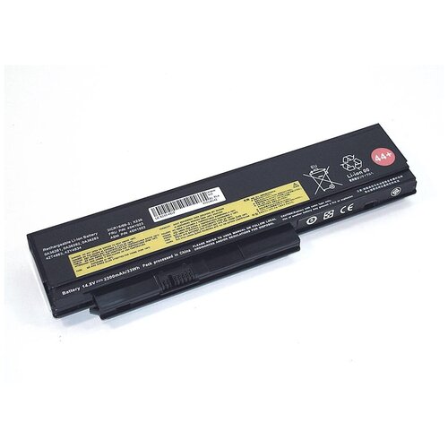 Аккумуляторная батарея для ноутбука Lenovo X230-4S1P (0A36305) 14.8V 2600mAh OEM черная аккумулятор для ноутбука lenovo x230 4s1p 0a36305 14 8v 2200mah