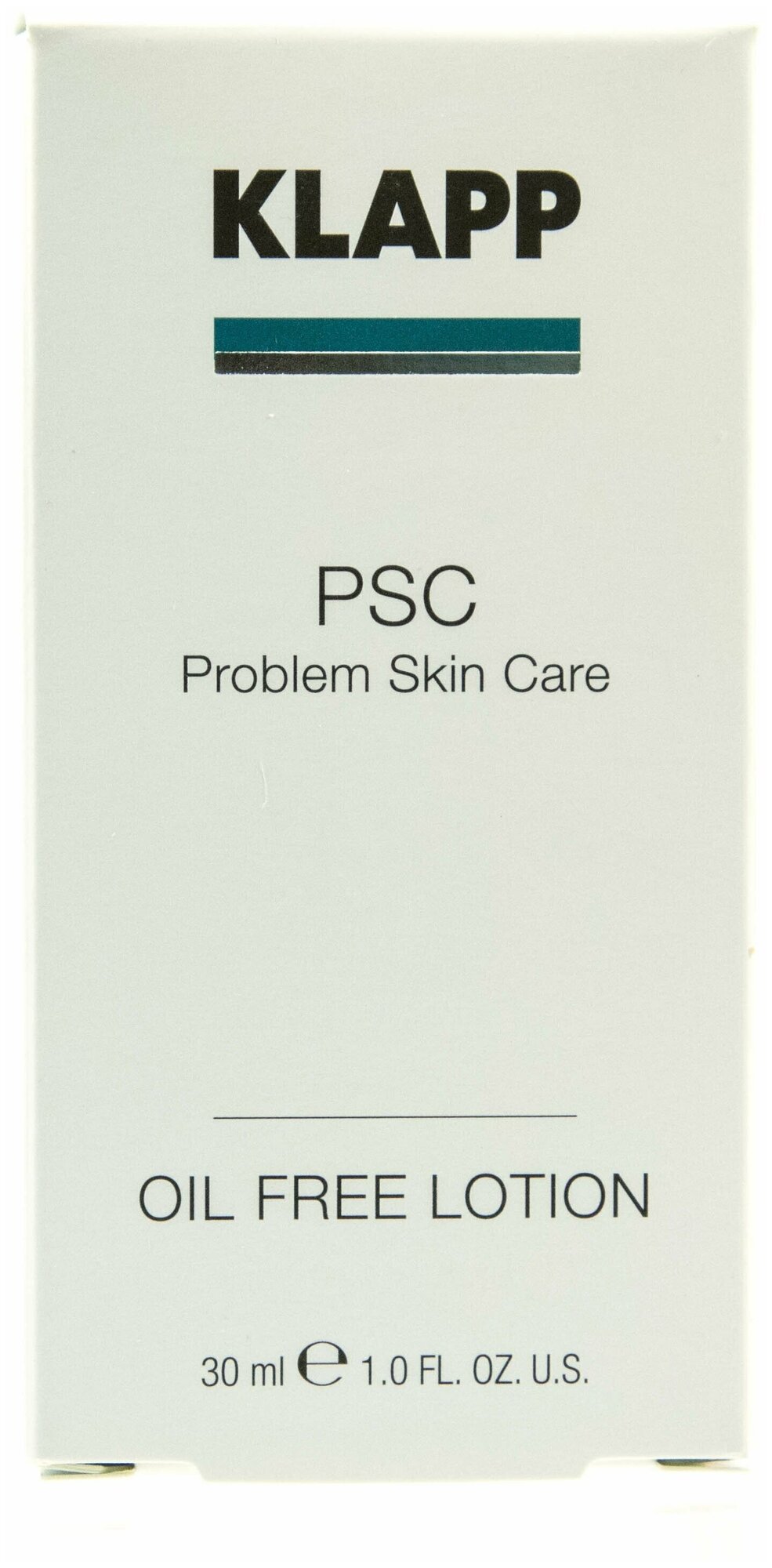 Klapp Нормализующий крем PSC Problem Skin Care Oil Free Lotion, 30 мл