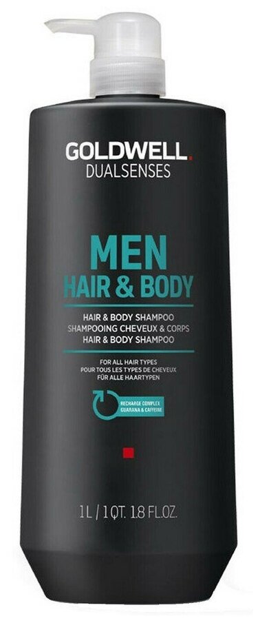 Goldwell Dualsenses For Men Hair Body Shampoo - Шампунь для волос и тела 1000 мл