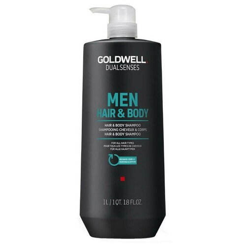 Goldwell Dualsenses For Men Hair Body Shampoo - Шампунь для волос и тела 1000 мл goldwell dualsenses for men активирующий тоник для кожи головы 150 мл