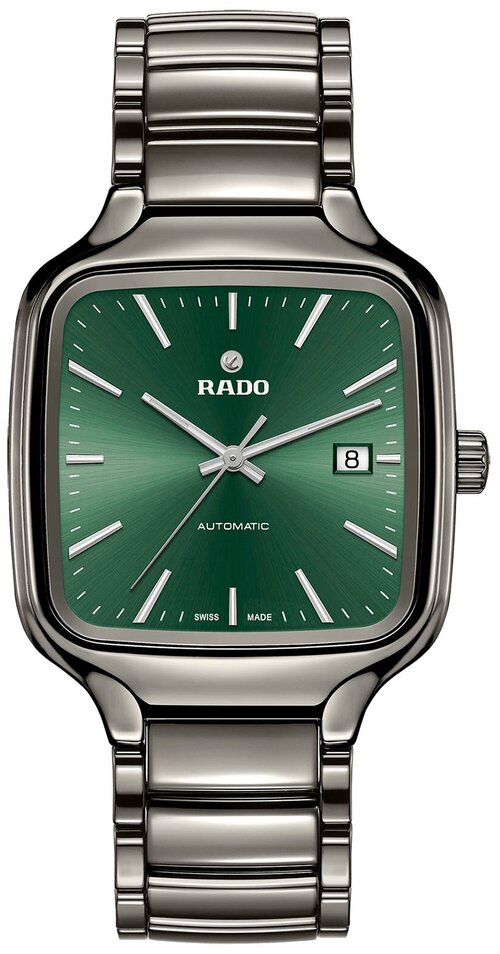 Наручные часы RADO True Square R27077312, зеленый, серебряный