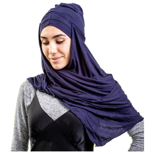 Готовый хиджаб из мерсеризованного хлопка, цвет бежевый, Asiyah AY-HJB2-04