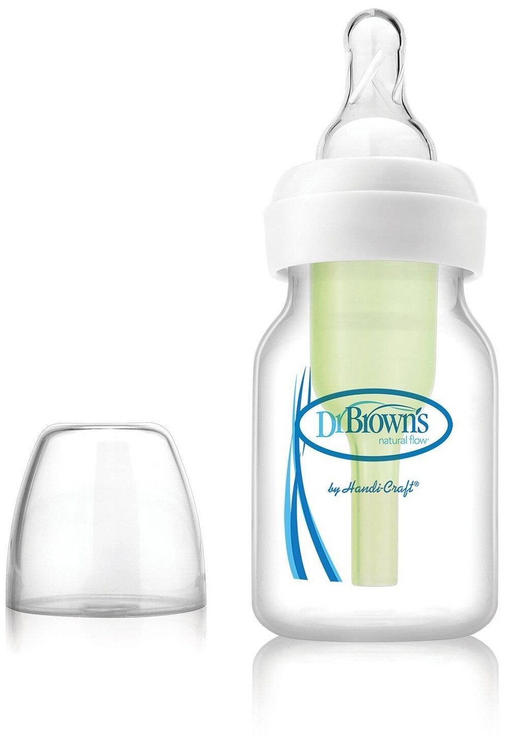 Бутылочка антиколиковая DR. Brown's с узким горлышком с соской для недоношенных детей 60 мл 0+ мес