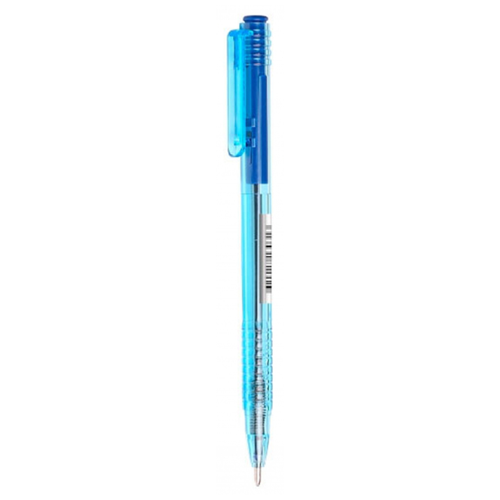 Ручка шариковая автоматическая СТАММ синяя, 0,7мм, тонированный корпус, 50 штук в упаковке