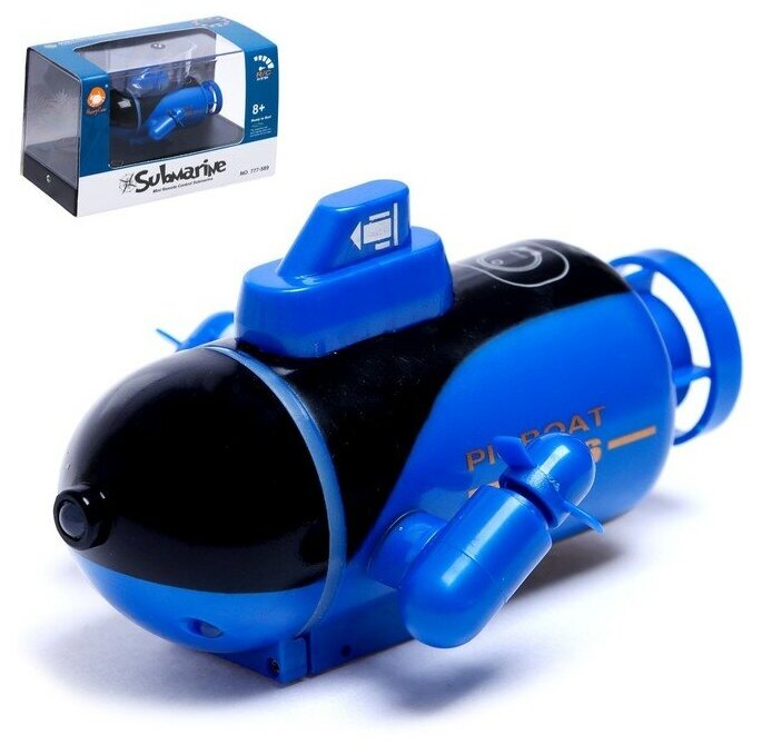 Подводная лодка радиоуправляемая «Батискаф» световые эффекты цвет синий