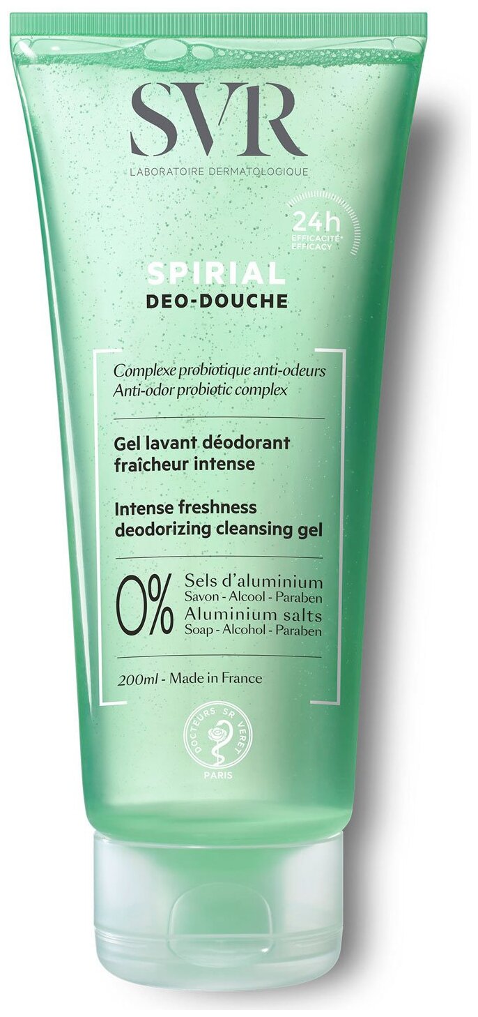 SVR Спириал Deo-Douche Моющий гель-дезодорант 200 мл (SVR, ) - фото №1