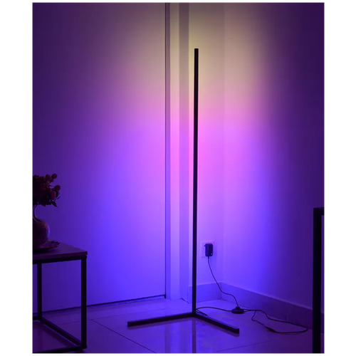 Напольный светодиодный скандинавский неоновый угловой RGB Торшер 150см