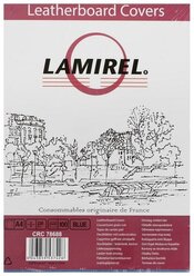 Обложки Lamirel Delta A4, картонные, с тиснением под кожу , цвет: синий, 230г/м?, 100шт