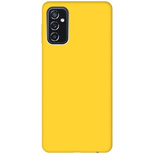 Матовый чехол на Samsung Galaxy M52 5G / Самсунг М52 Soft Touch желтый матовый чехол hockey w для samsung galaxy m52 5g самсунг м52 с 3d эффектом черный