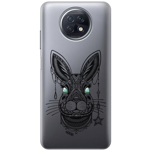 Ультратонкий силиконовый чехол-накладка Transparent для Xiaomi Redmi Note 9T с 3D принтом Grand Rabbit ультратонкий силиконовый чехол накладка transparent для xiaomi redmi 9a с 3d принтом grand rabbit