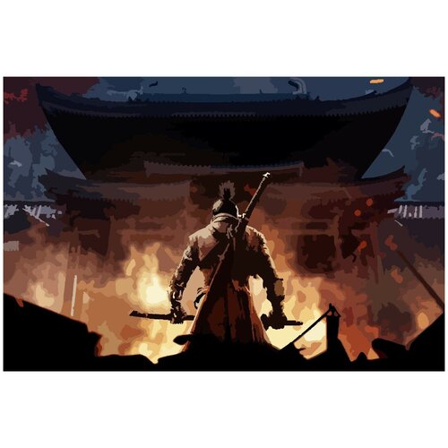 Картина по номерам на холсте Sekiro - 7 картина по номерам на холсте sekiro 2 30x40