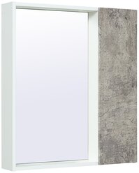Зеркальный шкаф Runo Манхэттен 65 /универсальный/серый бетон/