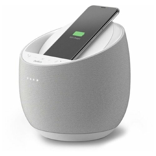 фото Belkin soundform elite hi-fi smart speaker + беспроводное зарядное устройство white (g1s0001tt-wht)