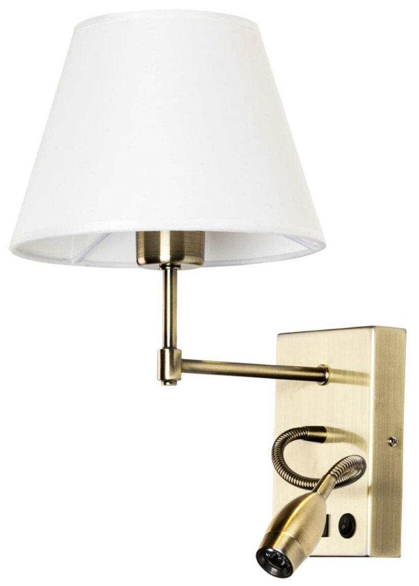 Светильник настенный Arte Lamp Elba, A2581AP-2AB, 60W, E27