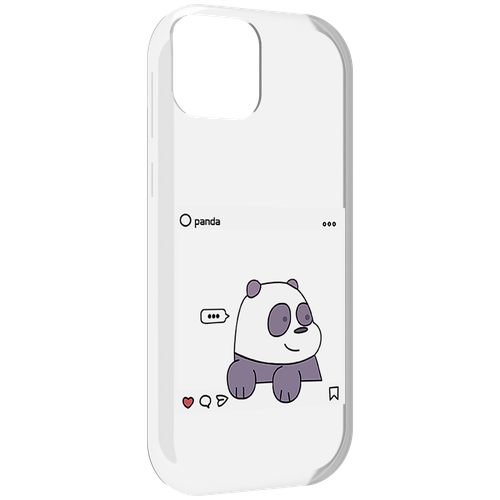 чехол mypads пандочка фотка для iphone 14 plus 6 7 задняя панель накладка бампер Чехол MyPads пандочка-фотка для UleFone Note 6 / Note 6T / Note 6P задняя-панель-накладка-бампер