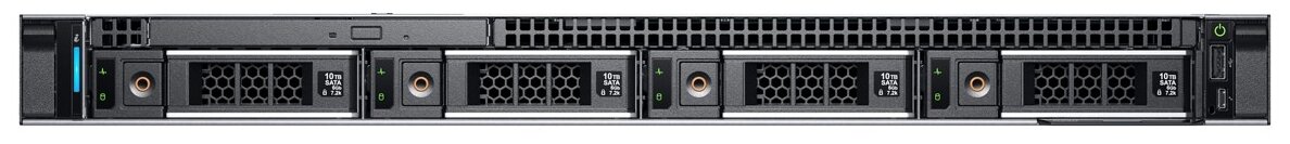 DELL Сервер Dell PowerEdge R240 1xE-2236 1x16Gb x4 1x4Tb 7.2K 3.5