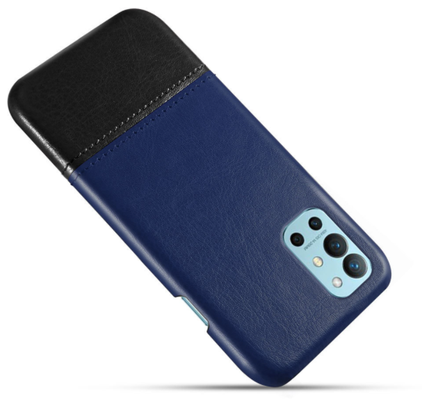 Чехол-накладка MyPads для OnePlus 9R обтянутый качественной импортной кожей двухцветный дизайнерская разработка с элегантной прошивкой мужской же.