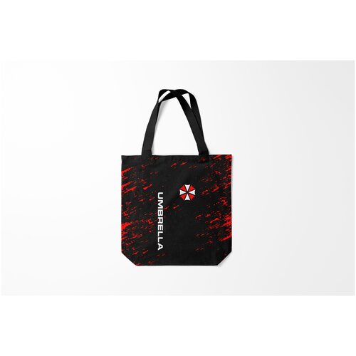 Сумка-шоппер / 40х40 см / Геймерам / Resident evil UMBRELLA CORPORATION.