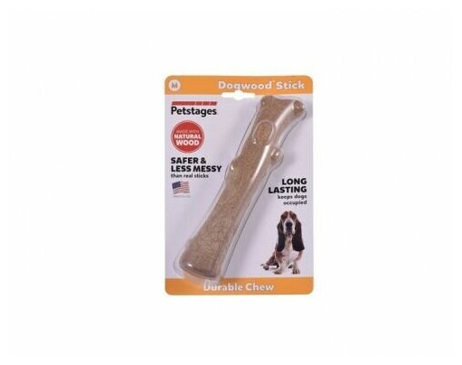 Petstages игрушка для собак Dogwood палочка деревянная средняя - фотография № 10