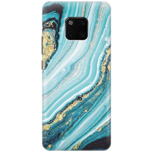 GOSSO Ультратонкий силиконовый чехол-накладка для Huawei Mate 20 Pro с принтом Green Marble gosso ультратонкий силиконовый чехол накладка для huawei mate 20 x с принтом green marble