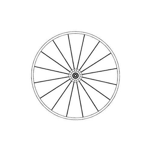 фото Колесо переднее 24 trix ал. дв. черн. втулка: ал. эксц. черн.