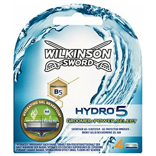 Wilkinson Sword / Schick Hydro 5 Groomer Power Select / Сменные кассеты для бритвы Hydro (4 шт.) wilkinson sword hydro 5 sense energize бритва с 1 кассетой