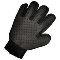 Перчатка массажная для вычесывания шерсти животных STEFAN (Штефан), черный, 23х17см, PMG-1201BLCK