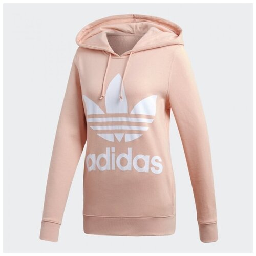 Худи ADIDAS DV2560 TREFOIL HOODIE женское, цвет розовый, размер 38