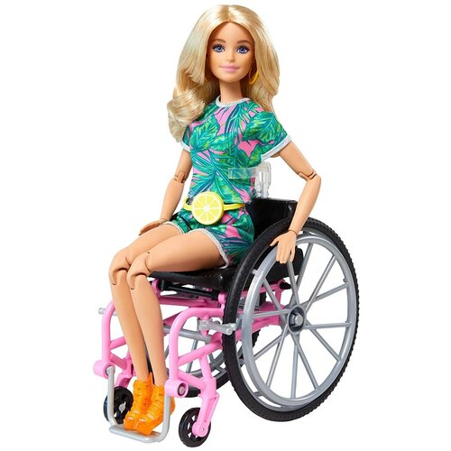 фото Barbie mattel кукла барби - инвалидное кресло, блондинка (barbie fashionistas with wheelchair)