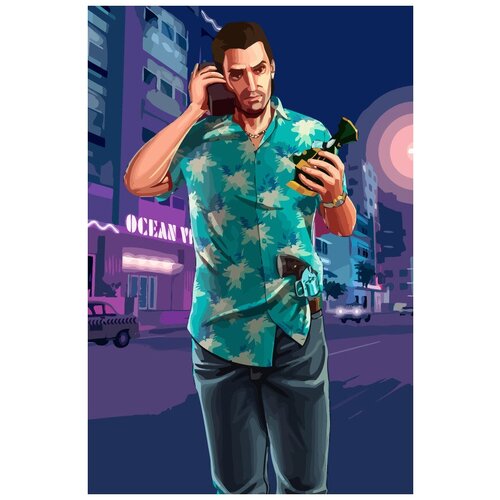 Картина по номерам на холсте игра Grand Theft Auto 5376 40x60 картина по номерам на холсте игра grand theft auto 5380 40x30