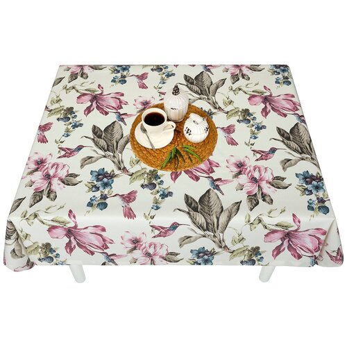 фото Тефлоновая скатерть maifon колибри пинк 180х140