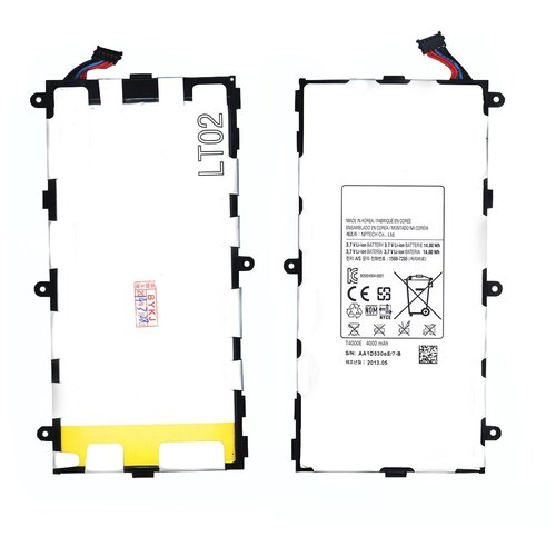 Аккумуляторная батарея T4000E для Samsung Galaxy Tab3 70 3.7V 14.8Wh