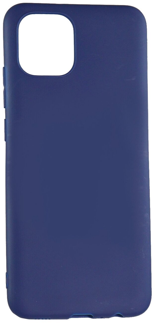 Чехол защитный TPU LuxCase для Samsung Galaxy A03, Синий, 1,1 мм - фото №1