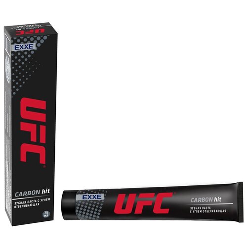 Купить Паста зубная с углём Отбеливающая Carbon hit 75 мл UFC x EXXE (Артикул: 4100015459), Зубная паста