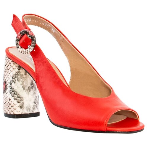 фото Босоножки женские летние milana 201670-1-1401 красный размер 37