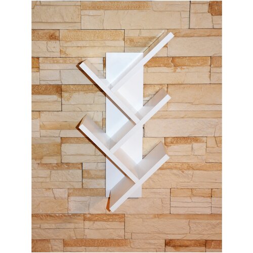 Настенная книжная полка Greta Loft 30x20x59 см Desperado Sport белая