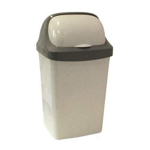 фото Контейнер для мусора ролл топ 9л (мраморный) (м2465) (idea) idea (м-пластика)