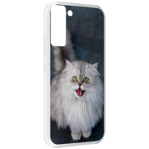 Чехол MyPads порода кошки британская длинная для Tecno Pop 5 LTE / Pop 5 Pro задняя-панель-накладка-бампер