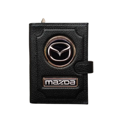 Обложка для автодокументов Mazda 1-6-600, черный