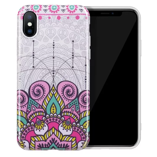 Чехол силиконовый для iPhone X/XS, HOCO, Doren series protective case, розовый