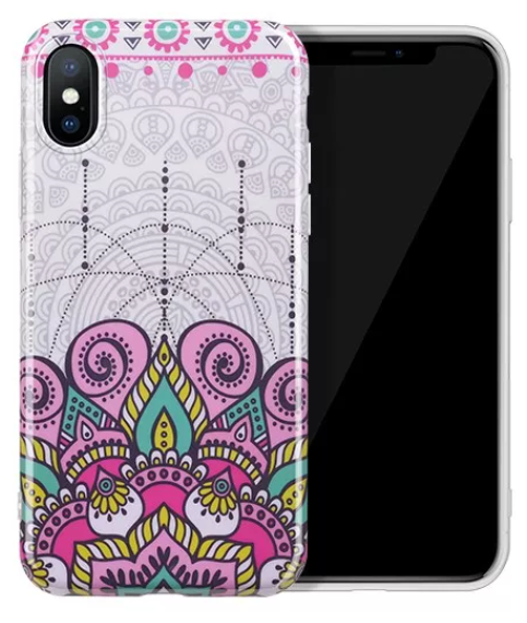 Чехол силиконовый для iPhone X/XS, HOCO, Doren series protective case, розовый