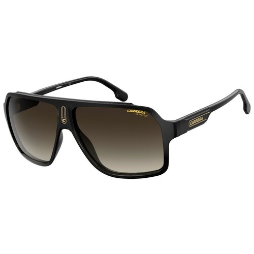 Солнцезащитные очки CARRERA, черный, коричневый солнцезащитные очки carrera авиаторы оправа металл