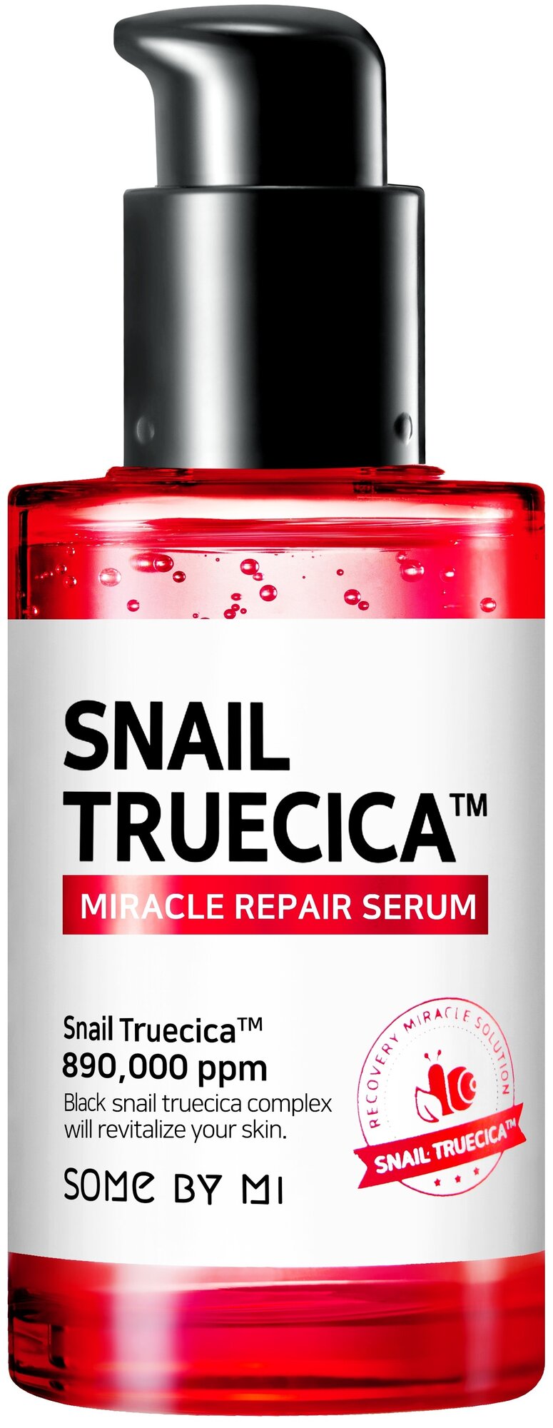 Some By Mi Snail Truecica Miracle Repair Serum Восстанавливающая сыворотка для лица с муцином улитки, 50 мл
