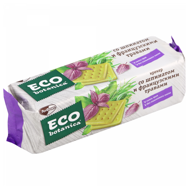 Крекеры Рот Фронт Eco-botanica со шпинатом и французскими травами, 200 г - фото №5