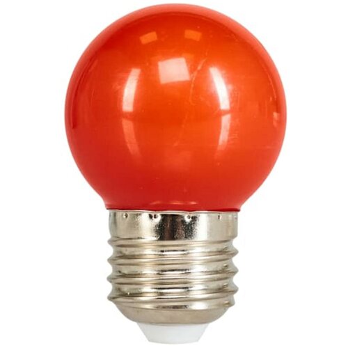 Лампа светодиодная Volpe E27 220 В 1 Вт шар белый 80 лм красный свет