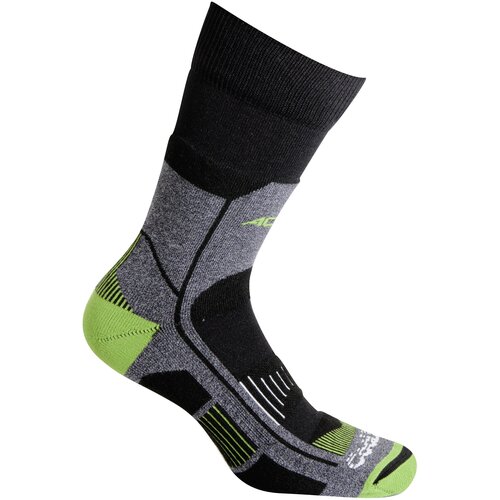 Носки Accapi 2023 Trekking Ultralight Crew Black/Lime (EUR:45-47)